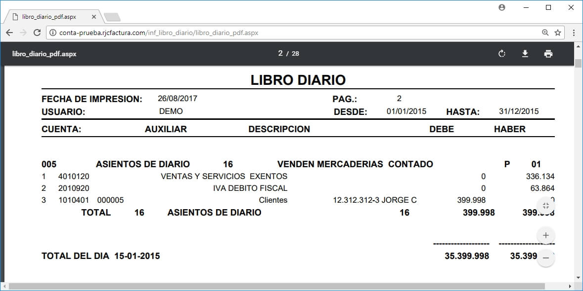 libro diario